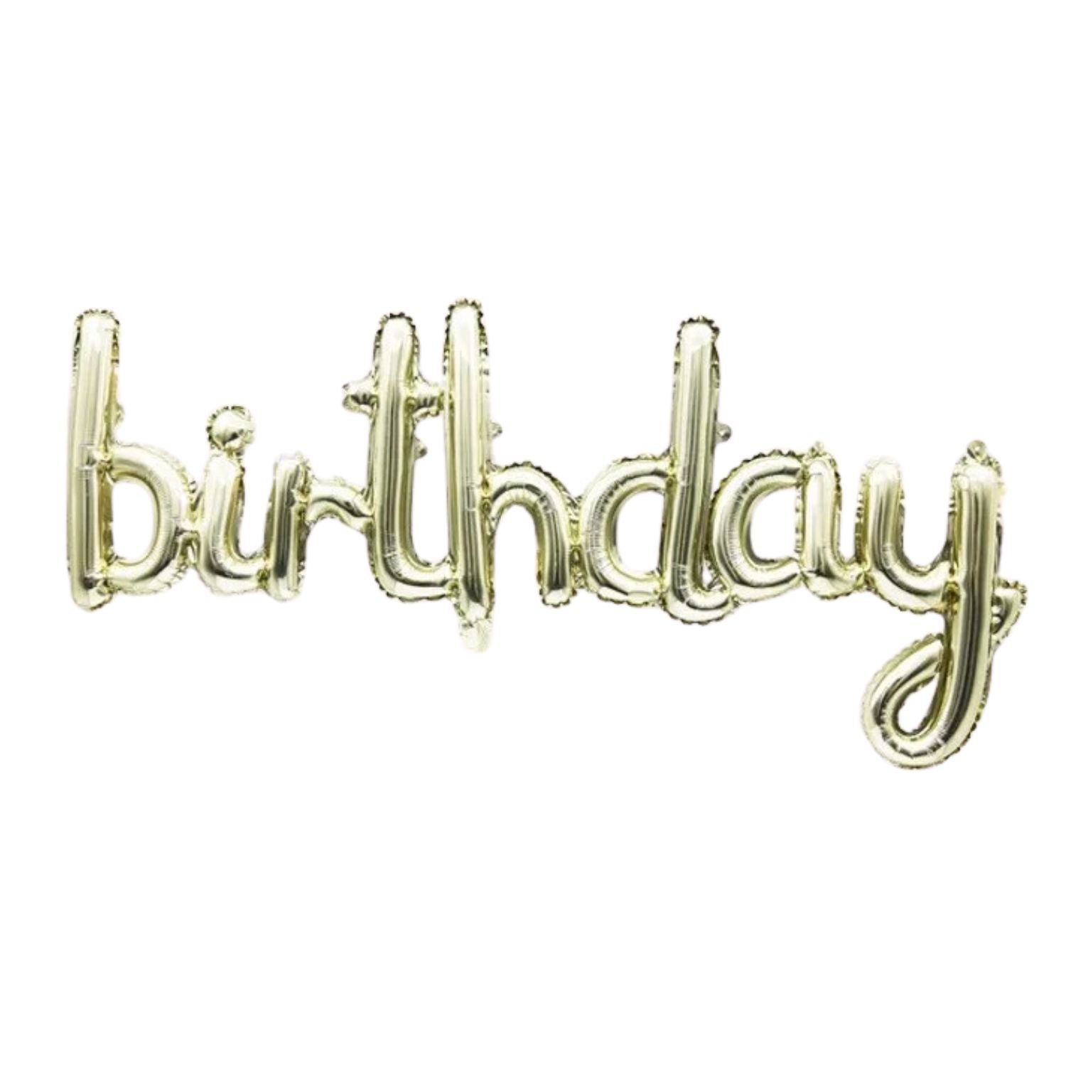 Birthday Foil Balloon, Gold