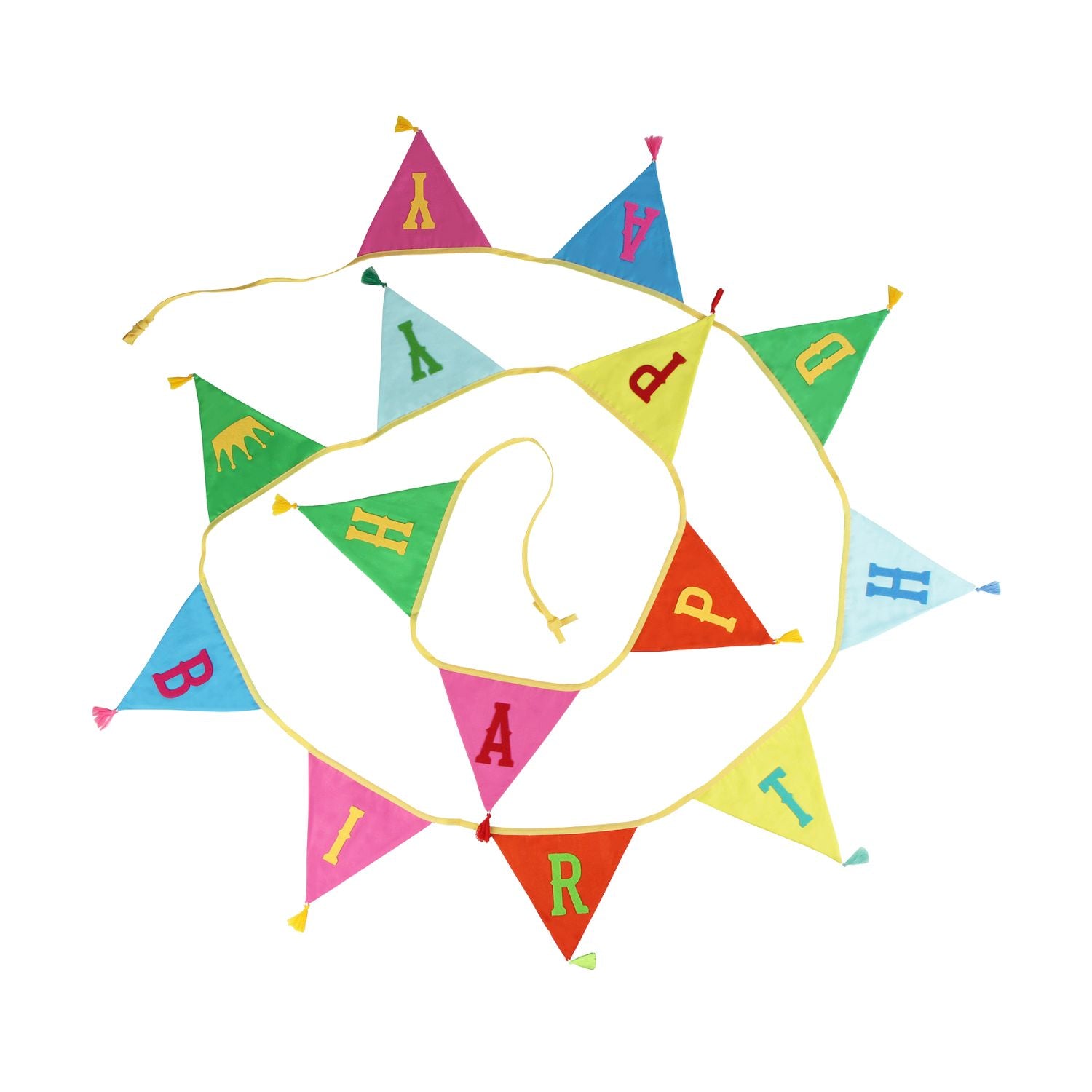 Happy Birthday Flag Garland, Multi Coloured