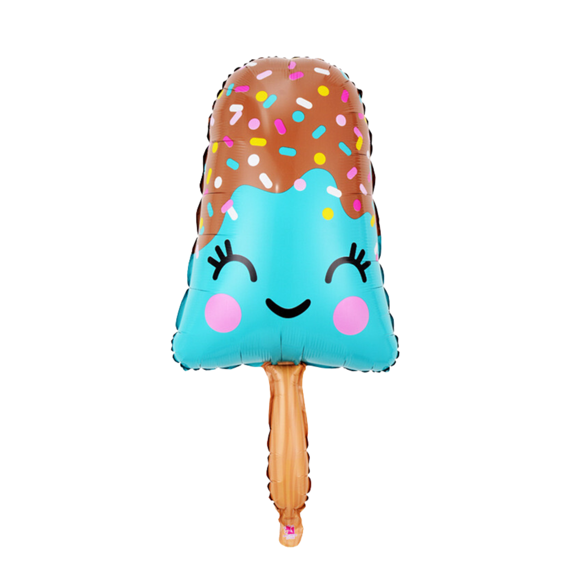 Ice Cream Shaped Foil Balloon, Blue