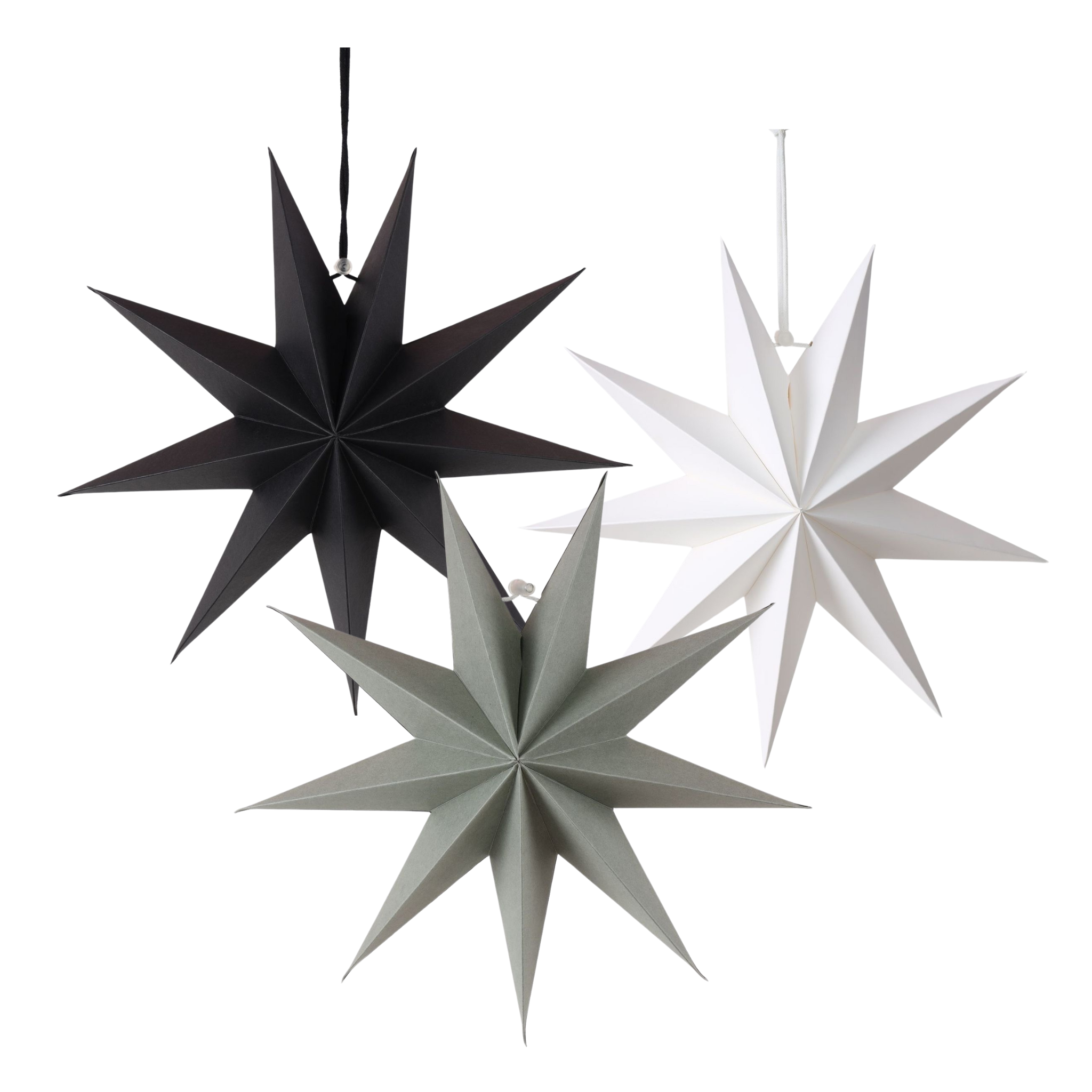 3D Star Hanging Decorations (set of 6)
