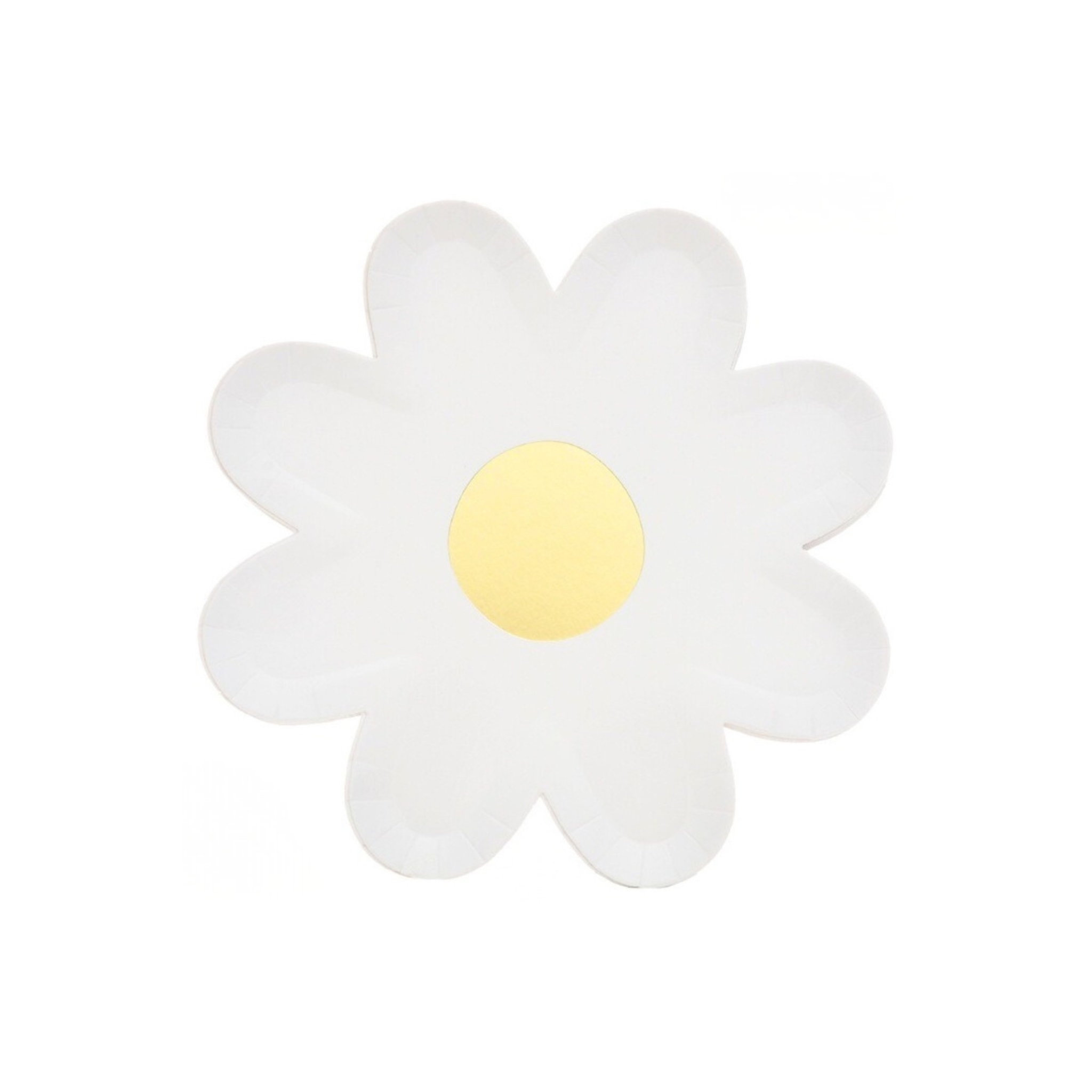 Daisy Plates, White (set of 10)