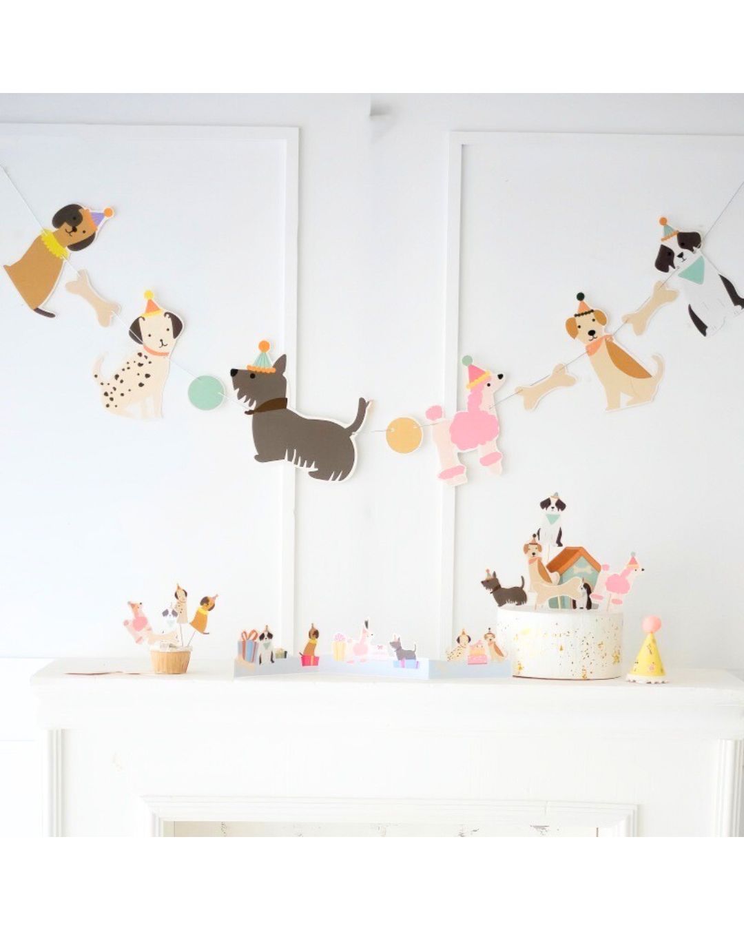 Dog Themed Garland, Classic (6 piece)