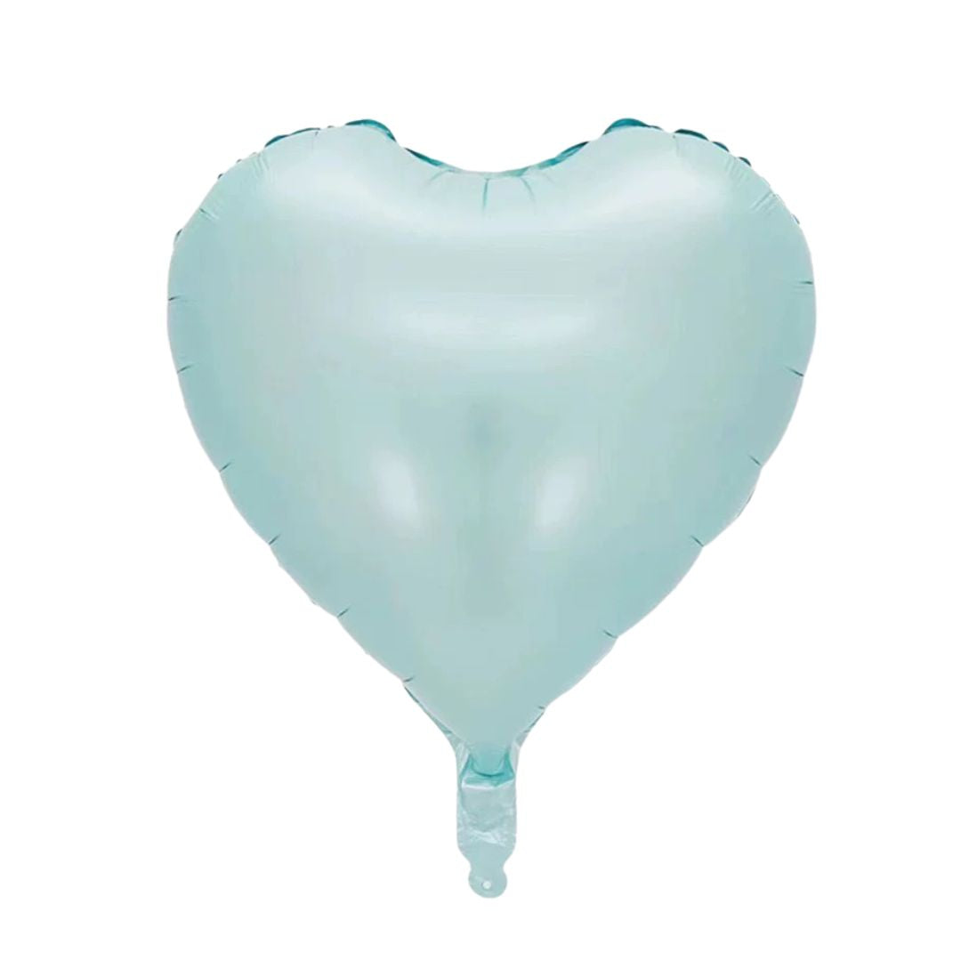 Heart Shaped Foil Balloon, Matt Blue