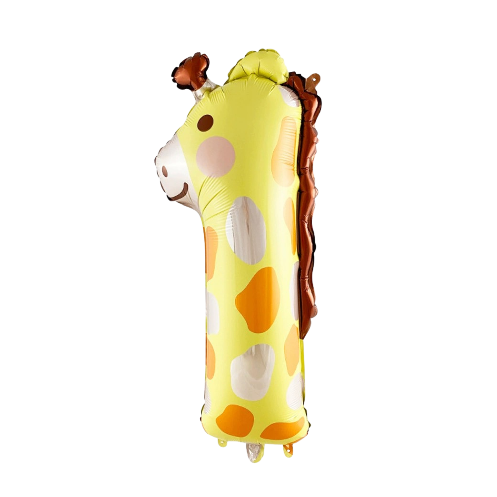 Large Number 1 Foil Balloon, Giraffe