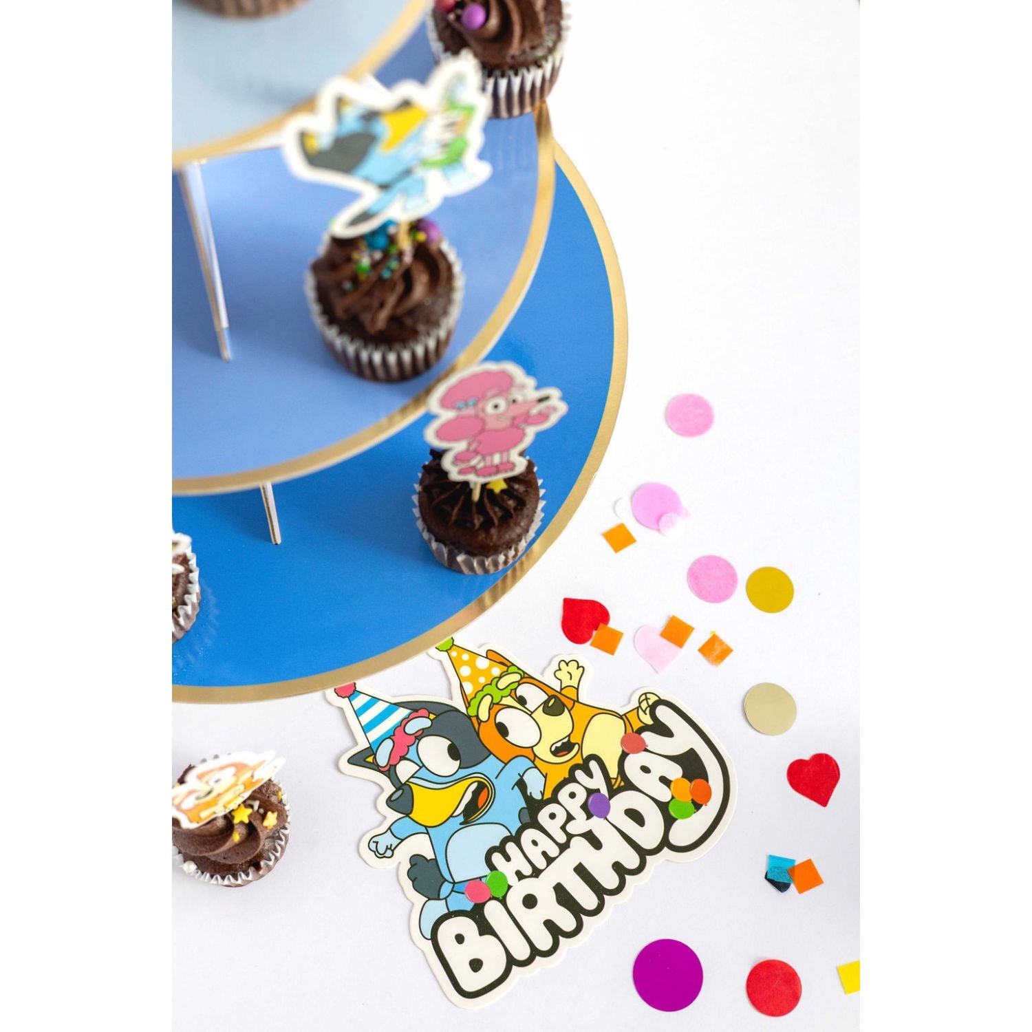 Bluey Themed Cake Topper Set (set of 13)