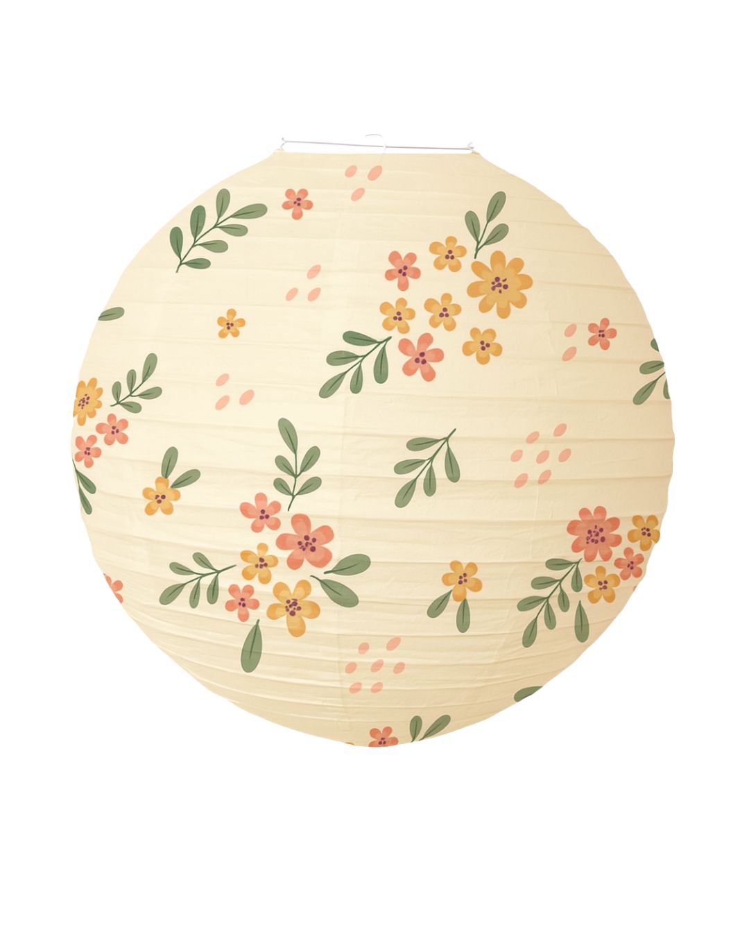 Floral Lantern, Red (set of 1)