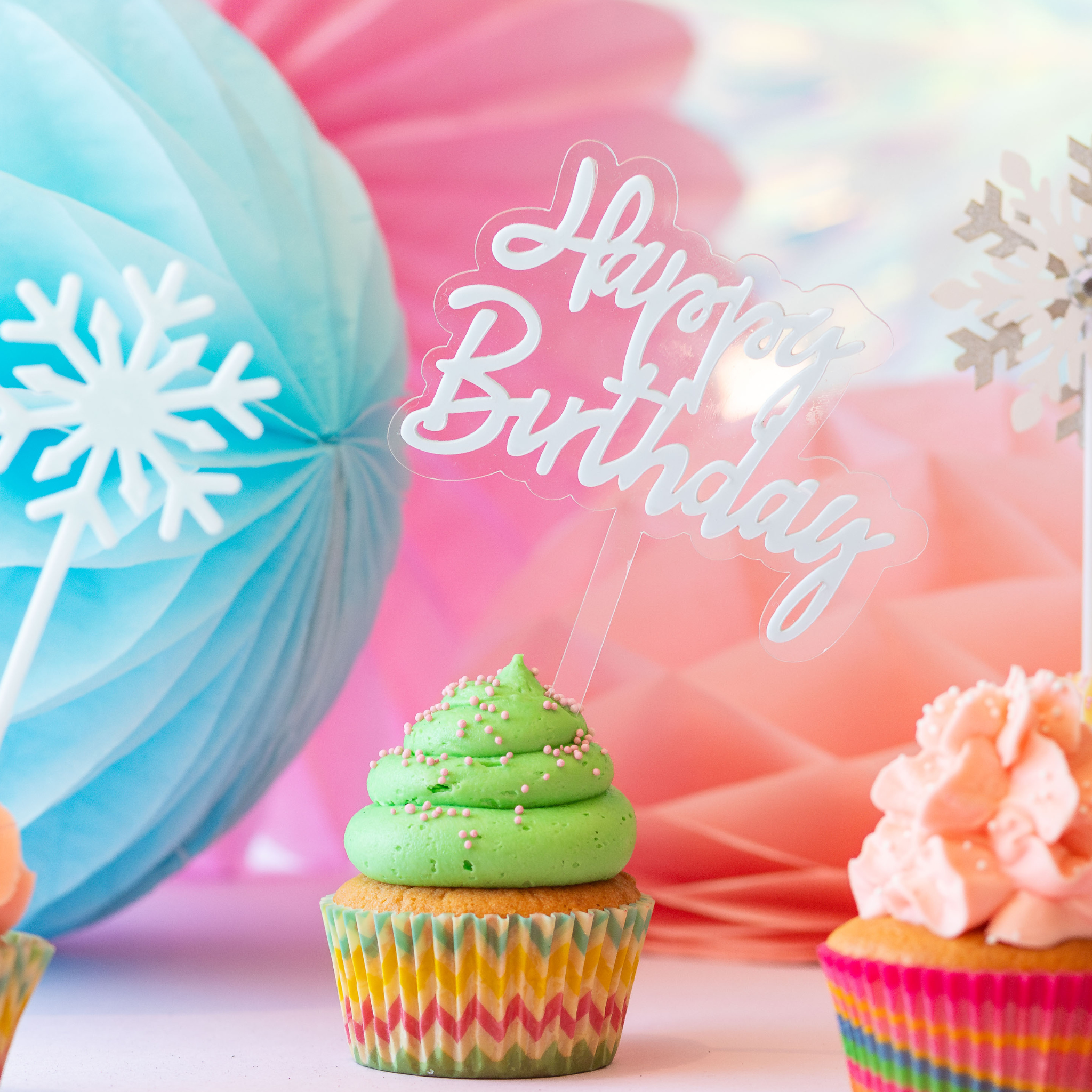 Happy Birthday Cake Topper (set of 1)