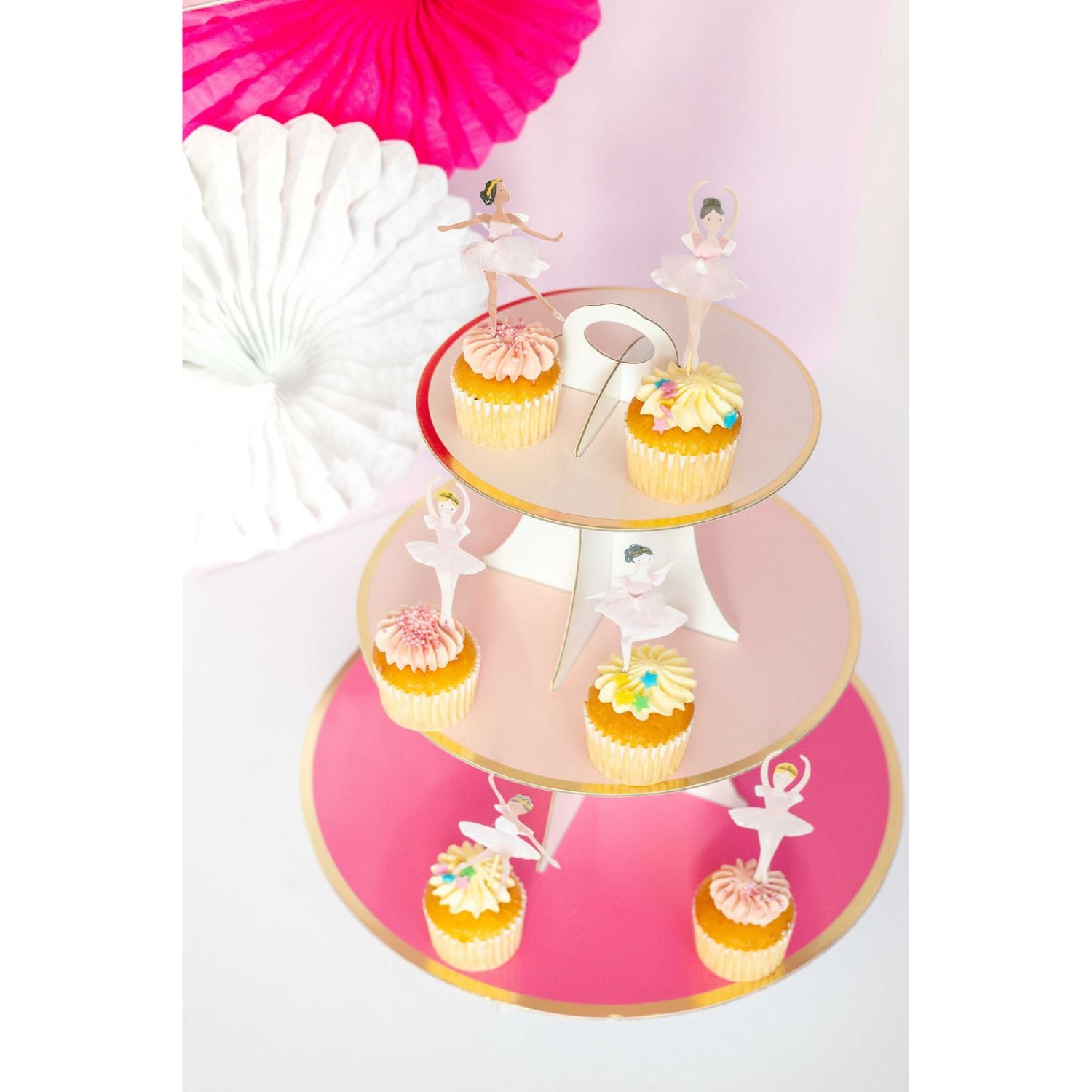 Ballerina Themed Cake Topper Mix (set of 12)