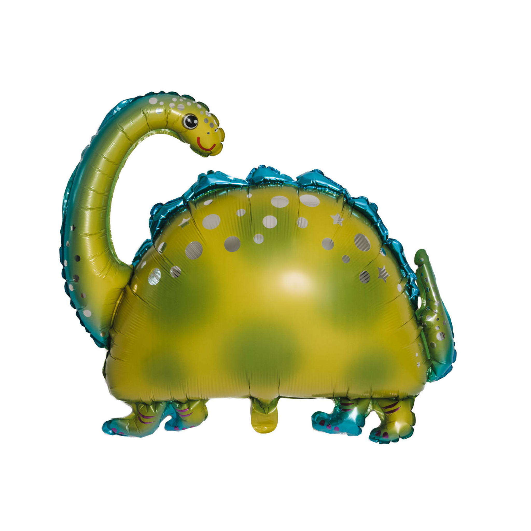Green Brontosaurus Dinosaur Shaped Foil Balloon