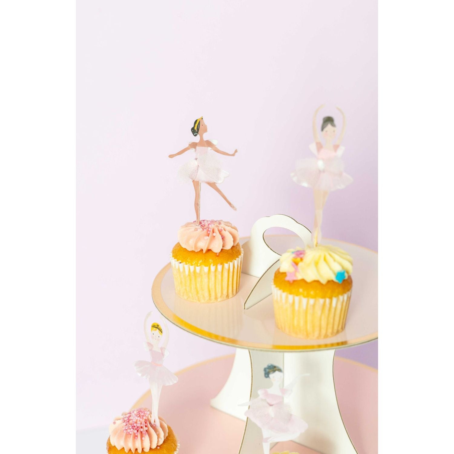 Ballerina Themed Cake Topper Mix (set of 12)