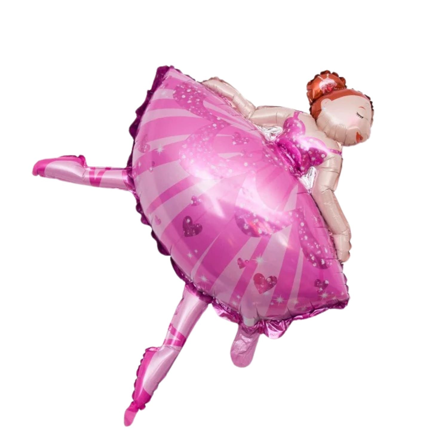 Ballerina Themed Foil Balloon, Pink