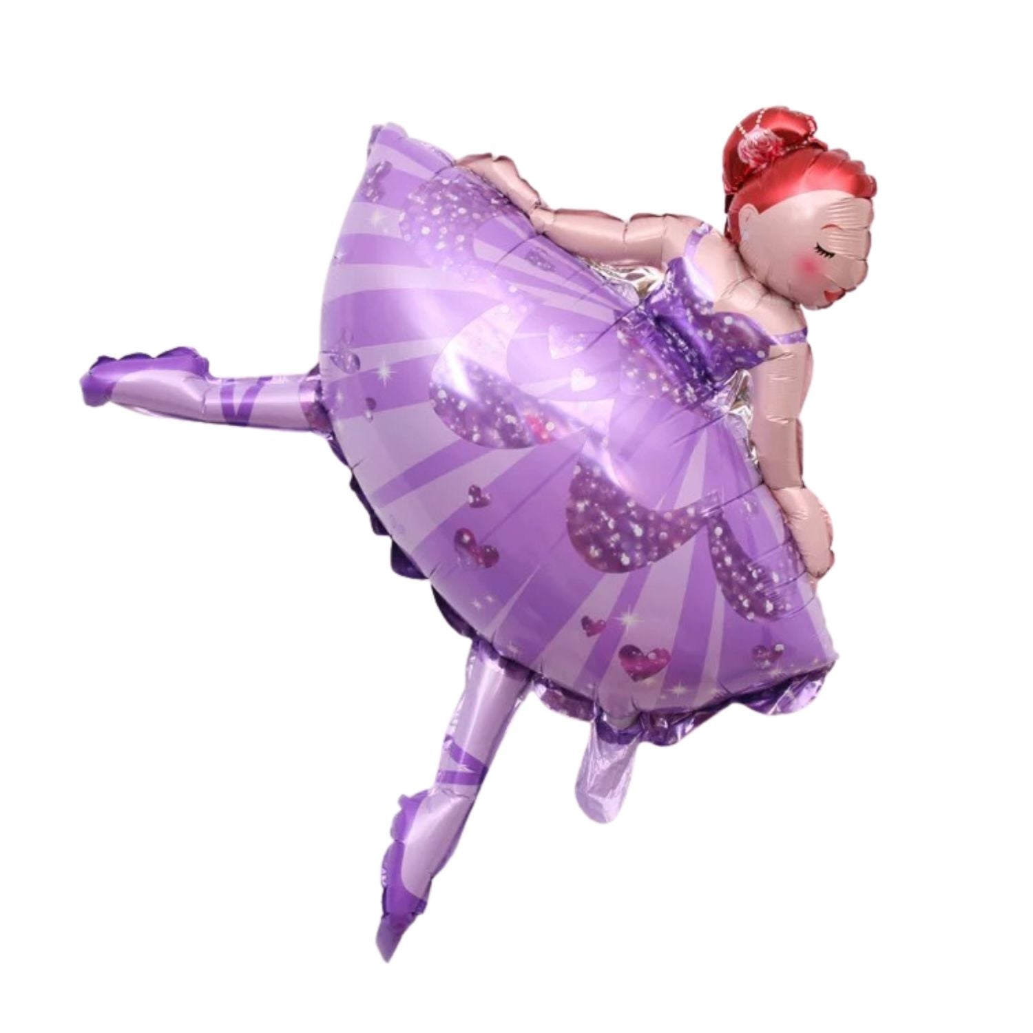Ballerina Themed Foil Balloon, Purple
