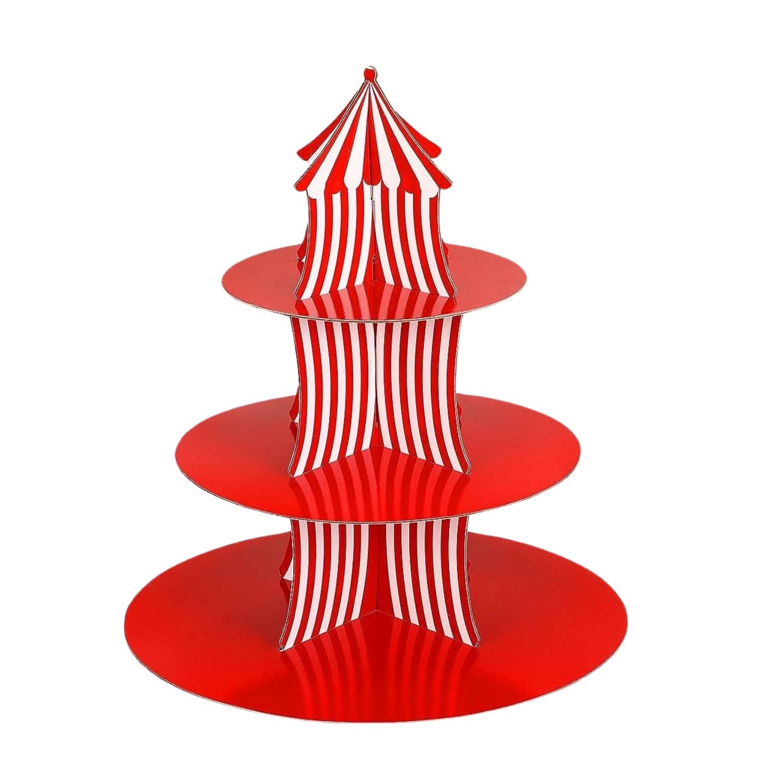 Carnival Themed 3 Tier Paper Cupcake Stand