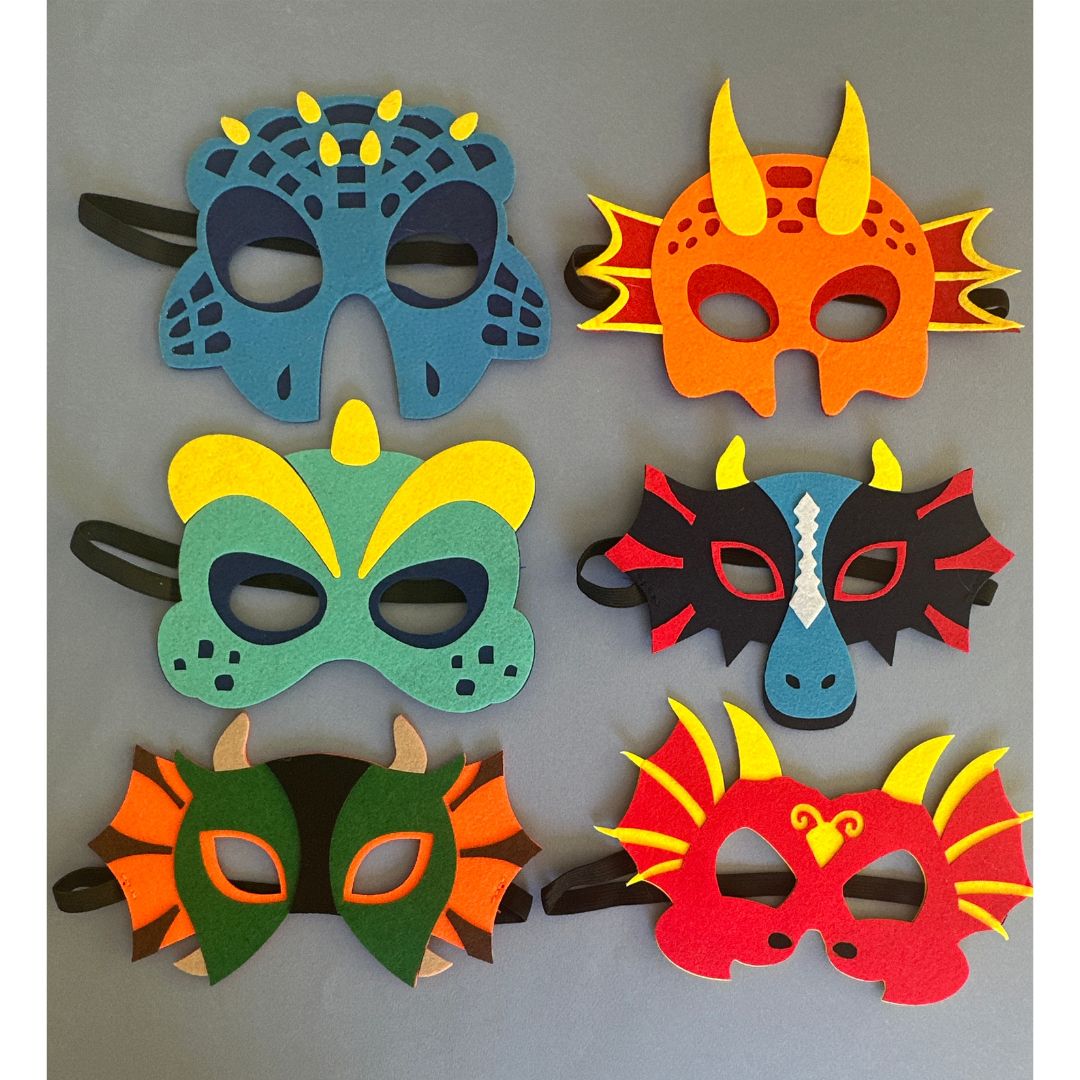 Dinosaur Felt Masks