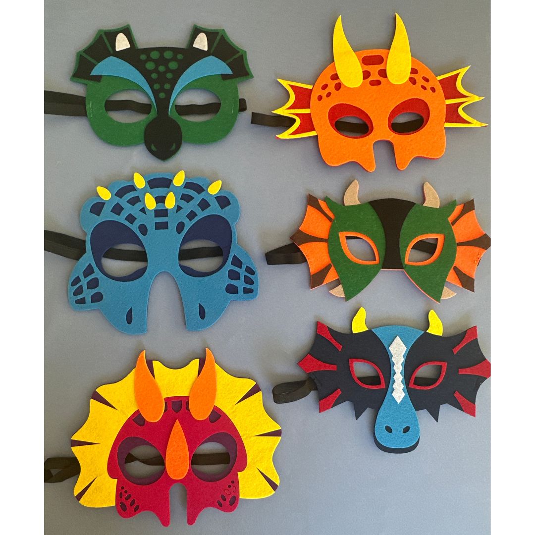 Dinosaur Felt Masks