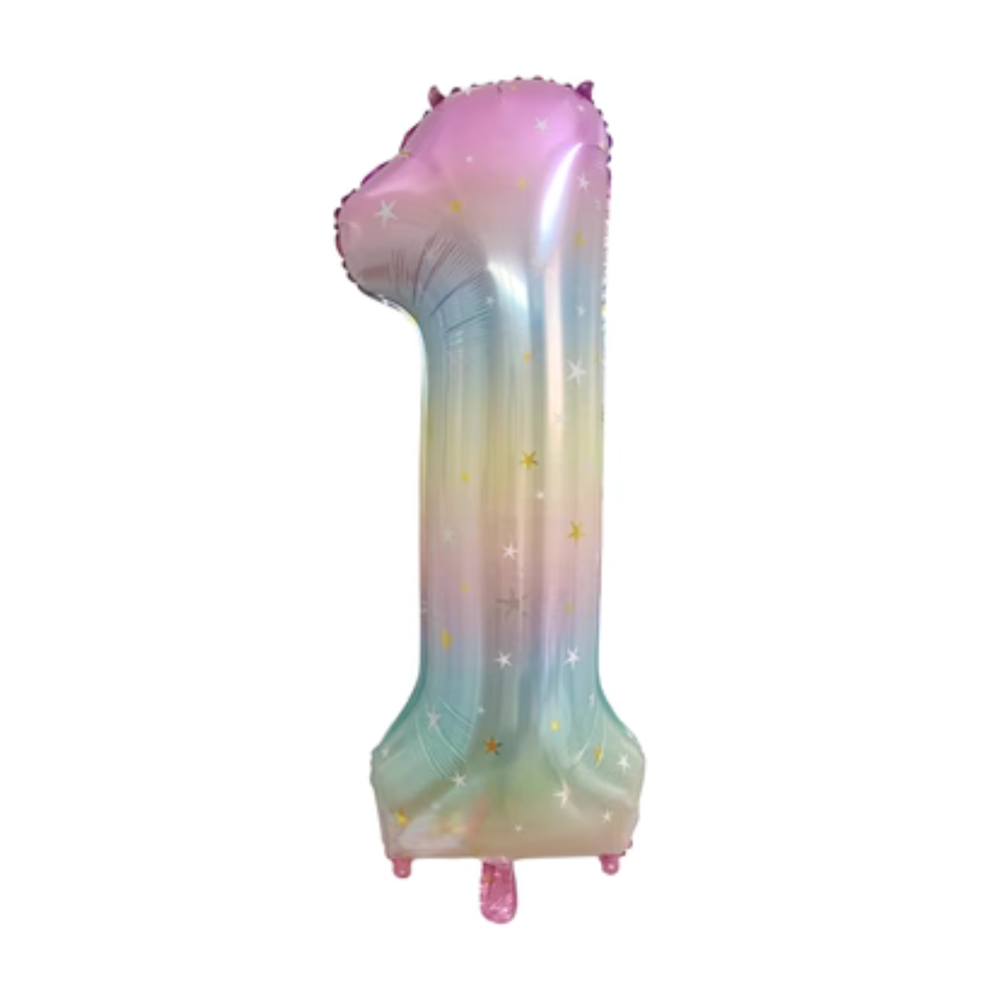 Rainbow Large Number Foil Balloon (1-9)