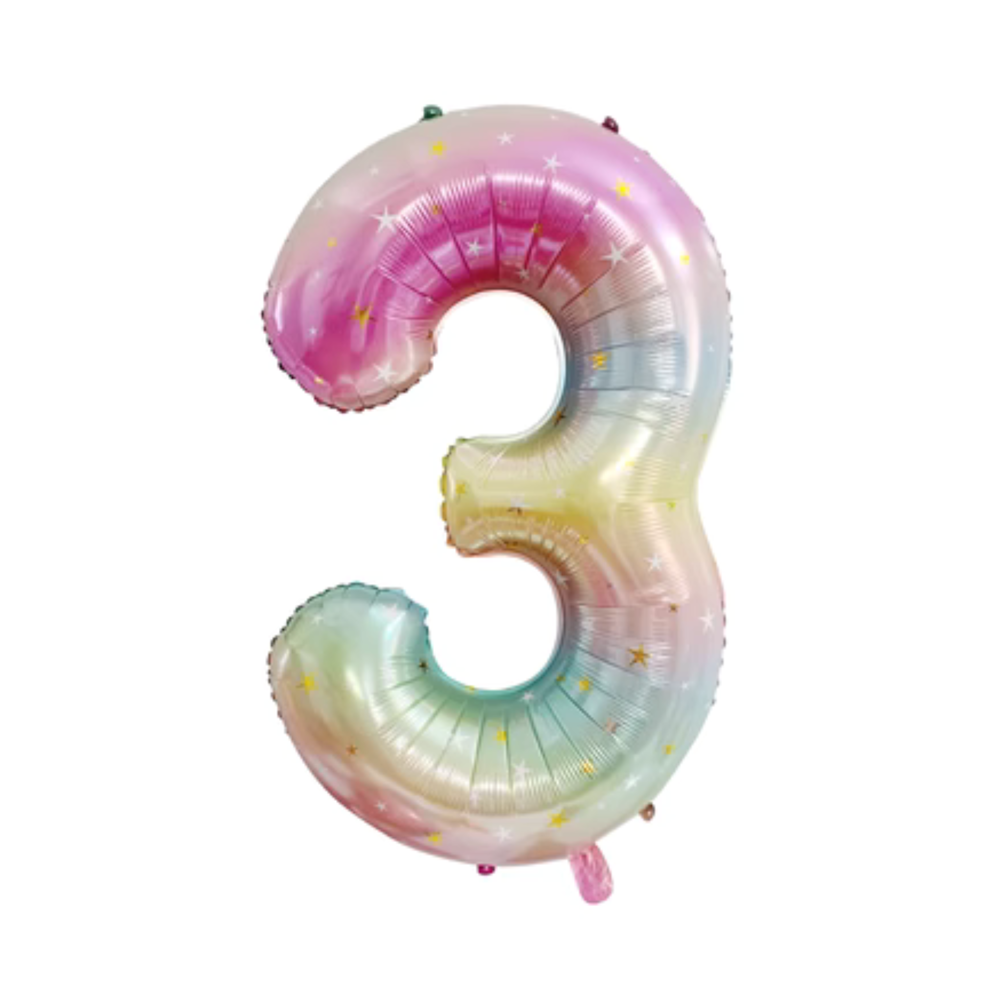 Rainbow Large Number Foil Balloon (1-9)