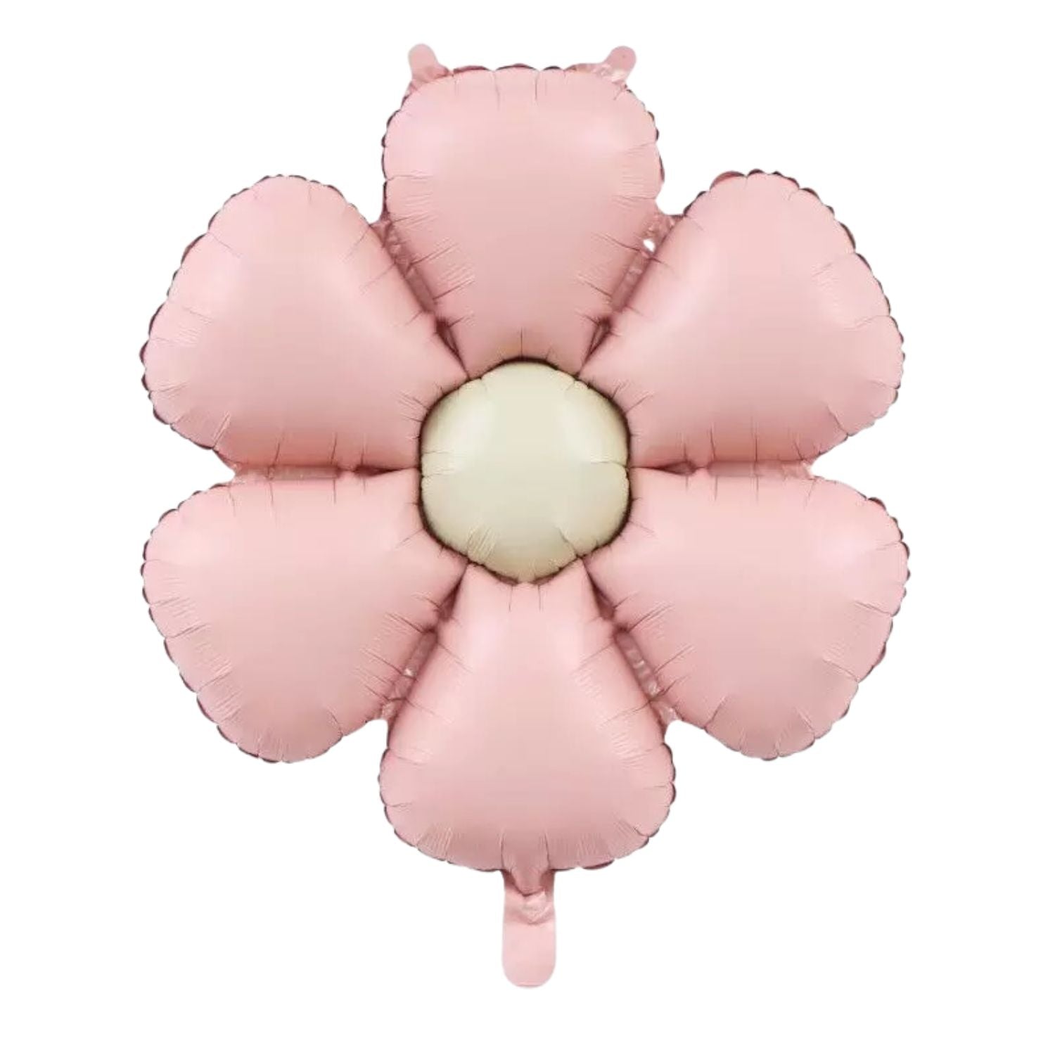 Daisy Shaped Foil Balloon, Pink & Ivory