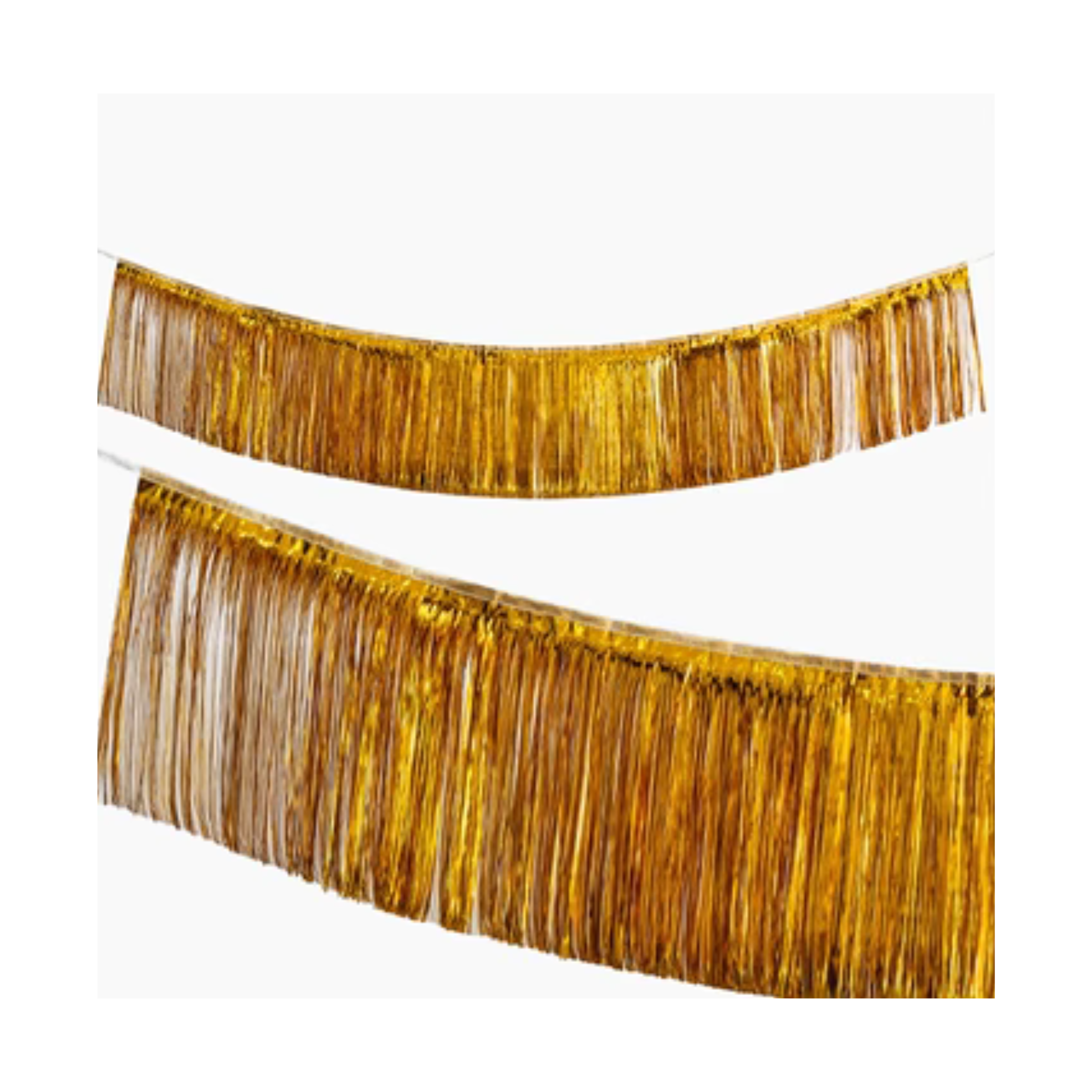 Gold Tinsel Fringe Garland Boom Boom Party Shop