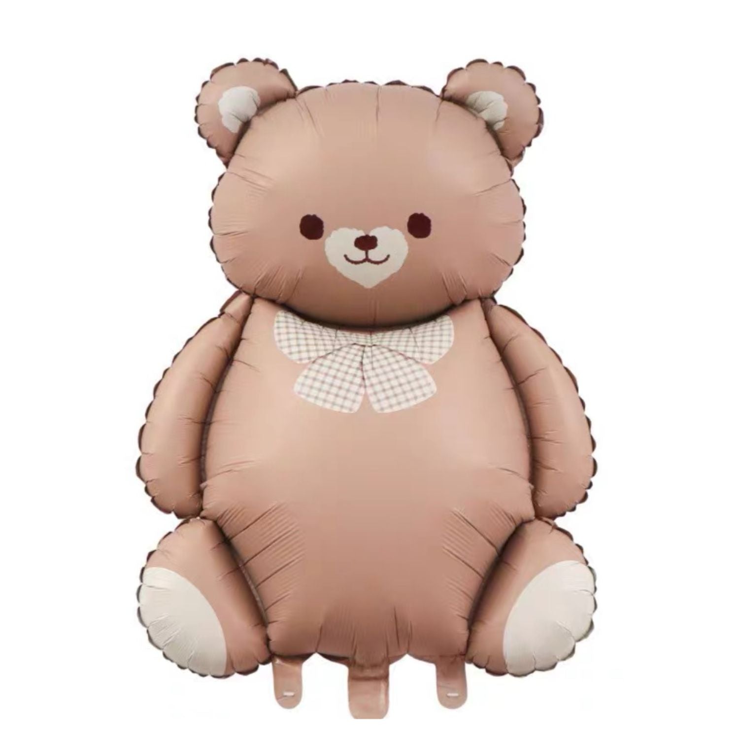 Bear Shaped Foil Balloon, Bow