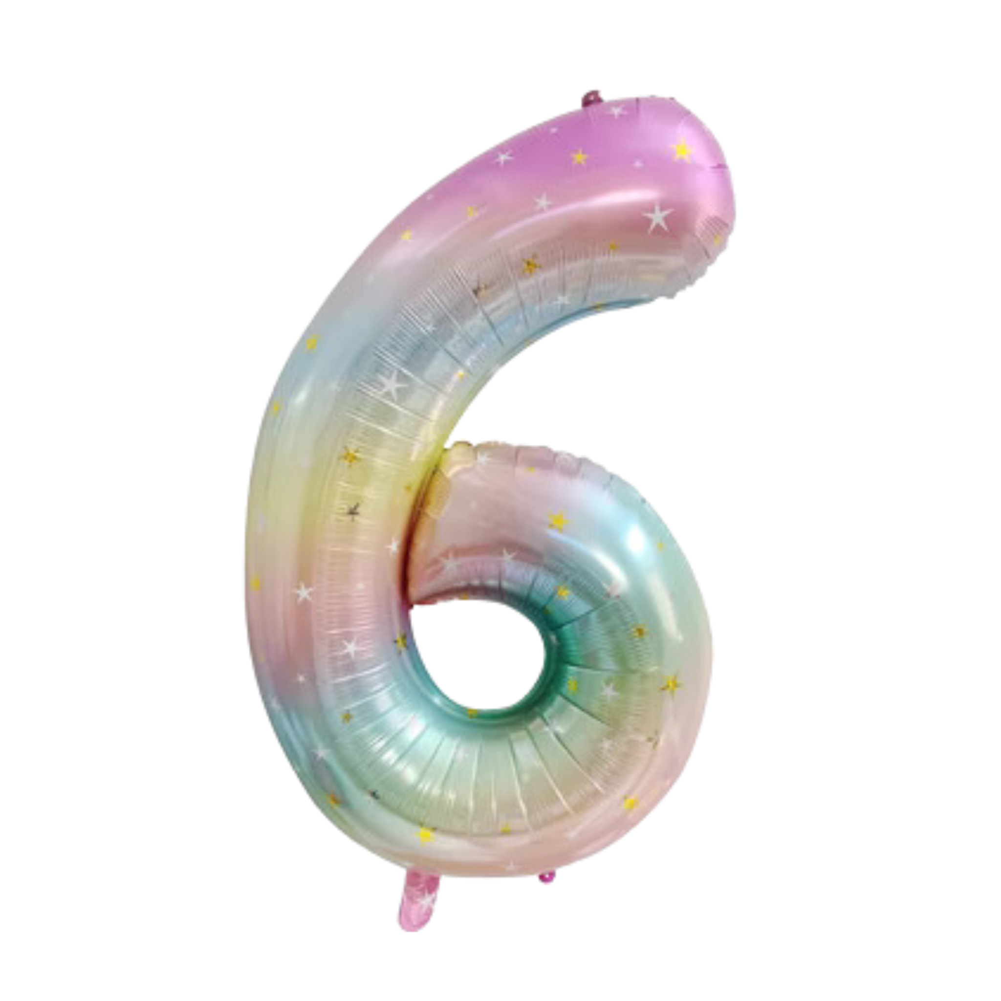 Rainbow Large Number Foil Balloon (1-9)