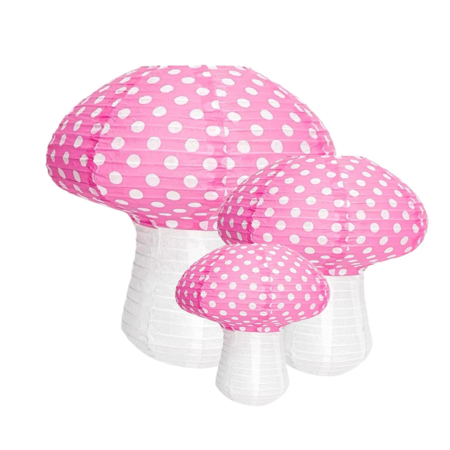 Mushroom Lantern, Pink