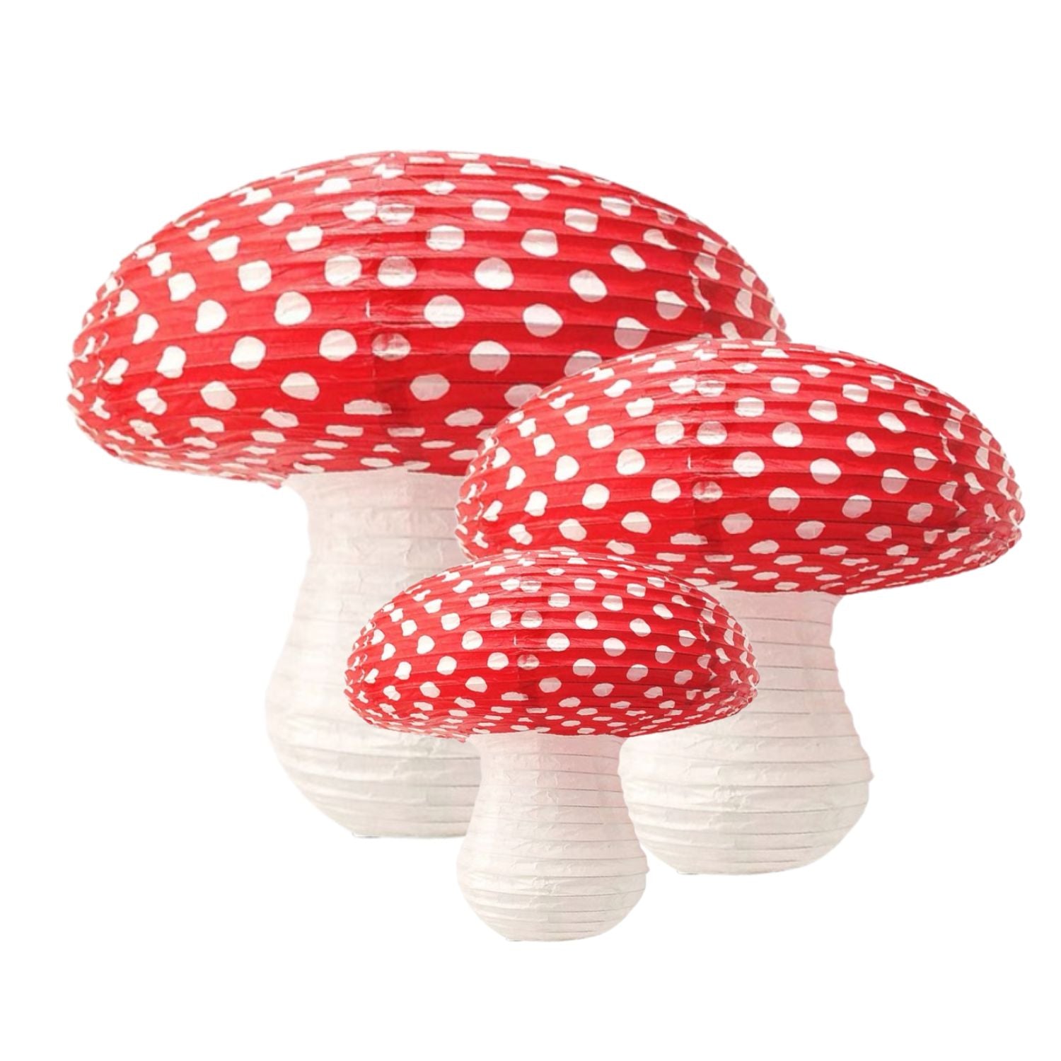 Mushroom Lantern, Red