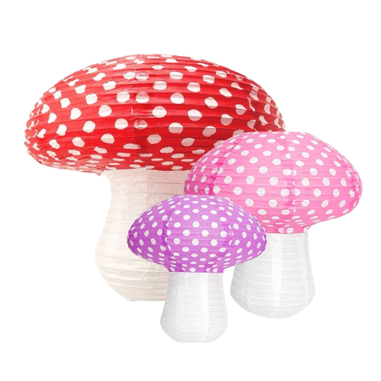 Mushroom Lantern, Red