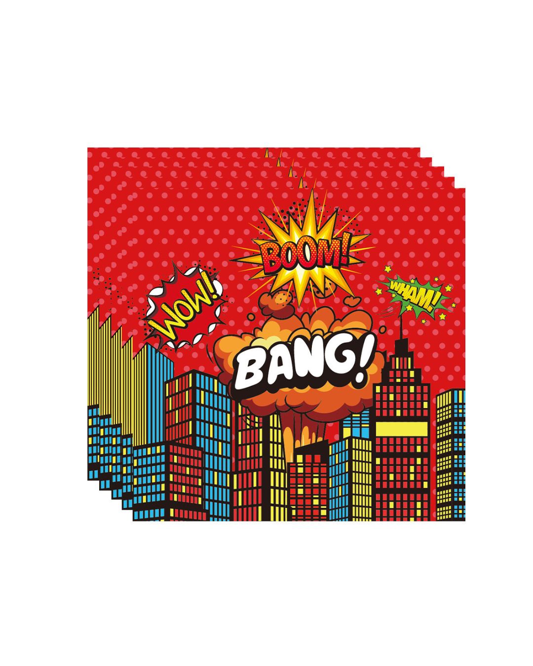 Superhero Themed Paper Napkins (pack of 20)