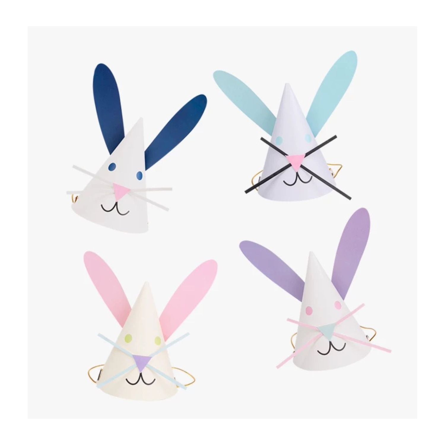 Bunny Party Hats (set of 4)