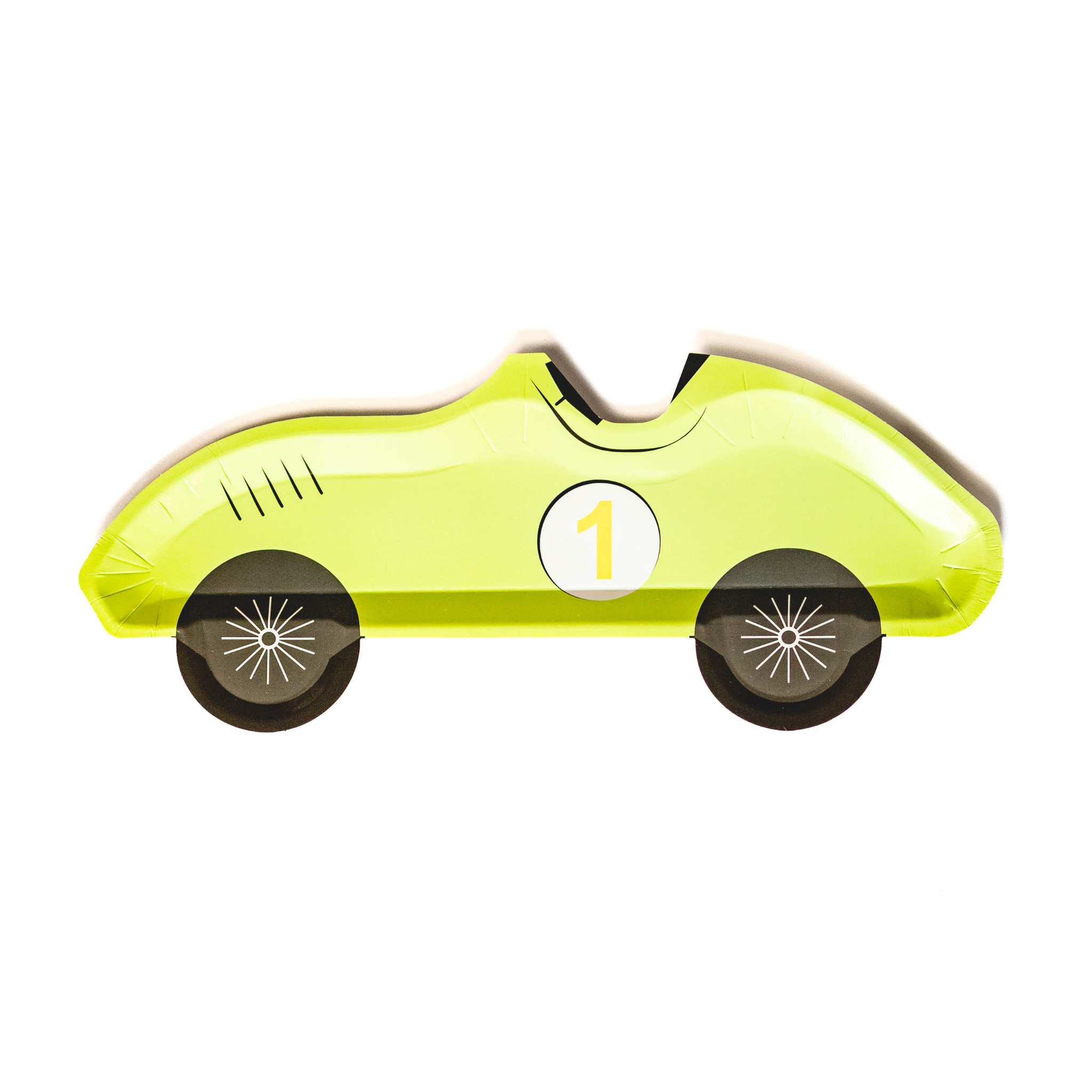 Race Car Plate, No 1 (set of 10)