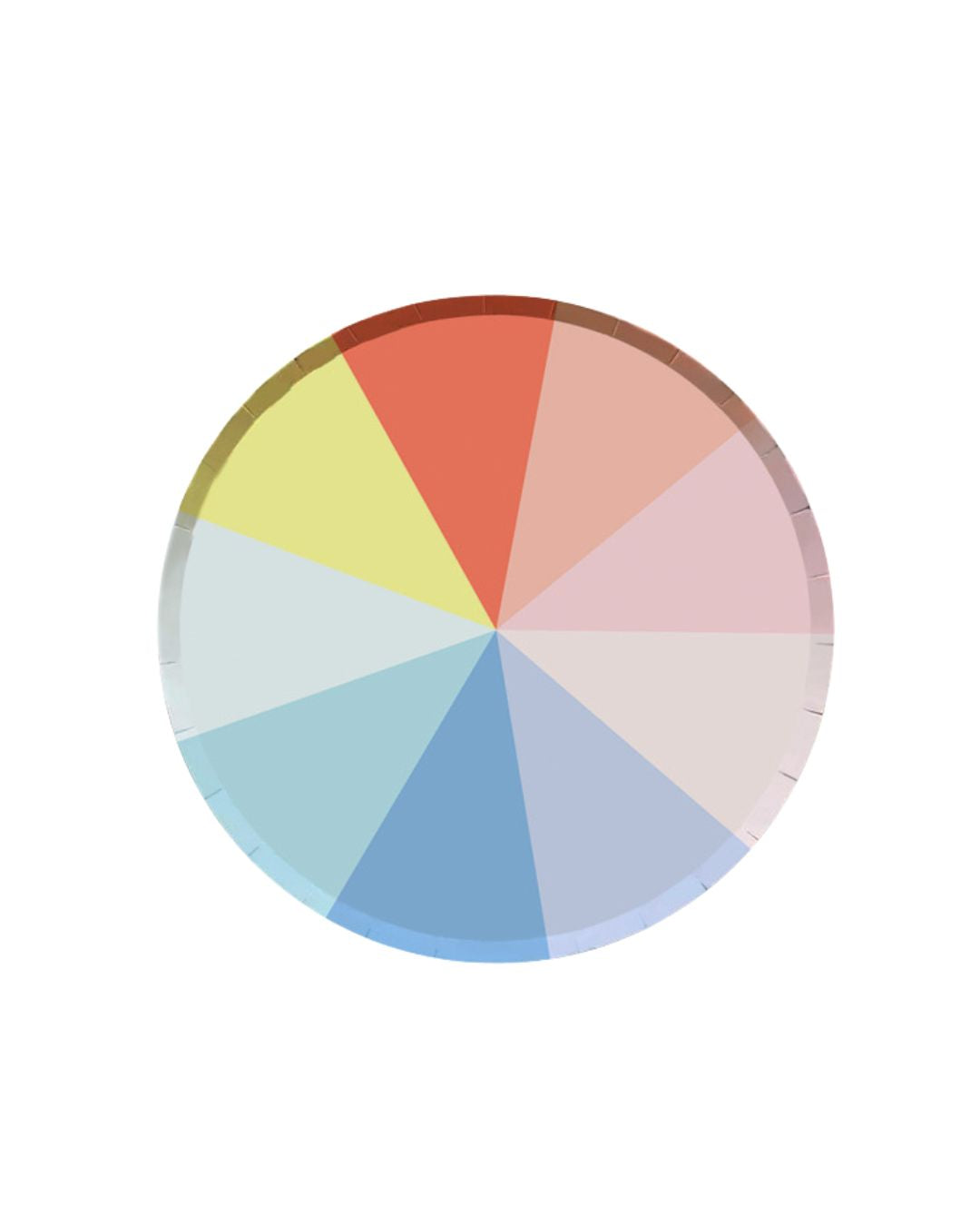 Sunburst Pastel Plate (set of 8)
