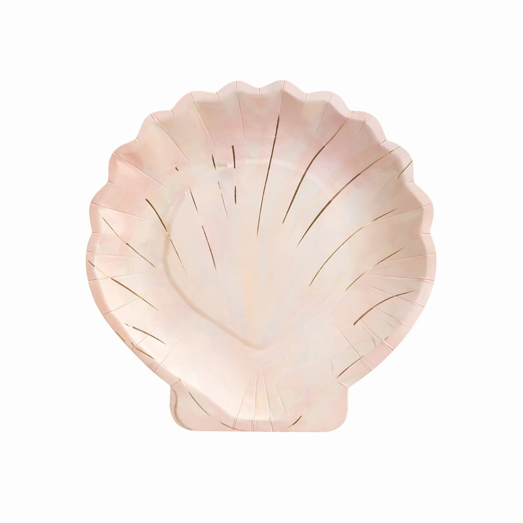 Pastel Clam Shell Plate (set of 8)