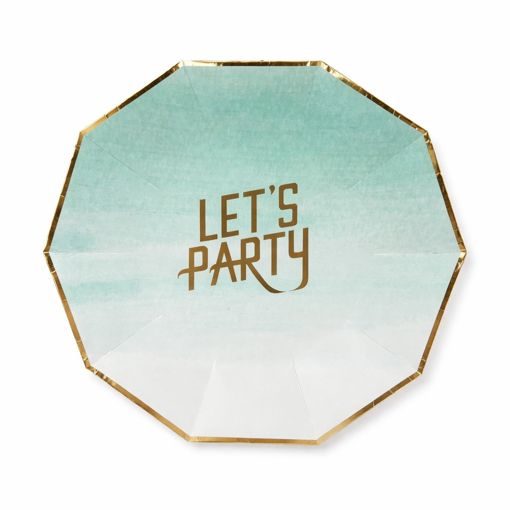 Let's Party Plates, Large (set of 8)