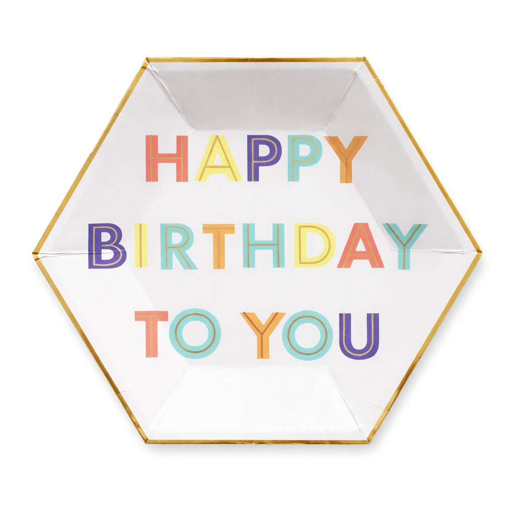 Happy Birthday Plates (set of 8)