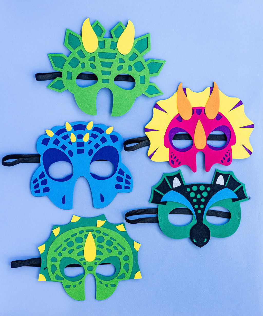 Dinosaur Felt Masks