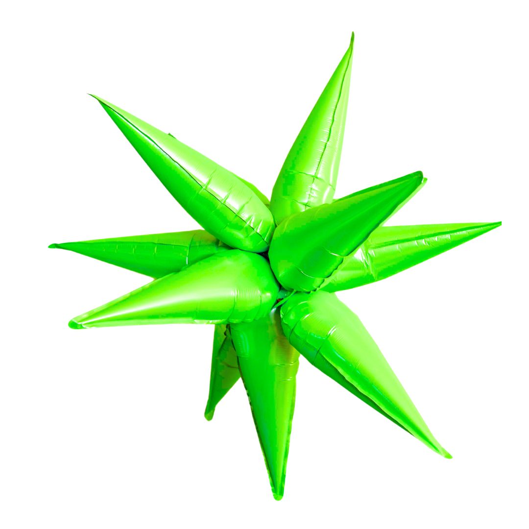 Neon 12 Point Starburst Foil Balloon