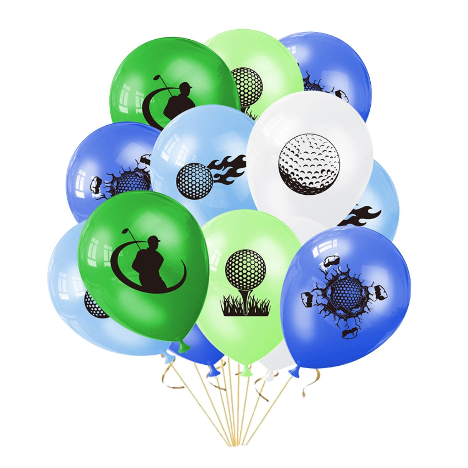 Golf Themed Latex Balloon Mix (set of 24)
