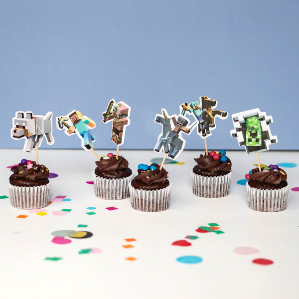 Minecraft Cake Toppers (set of 6)