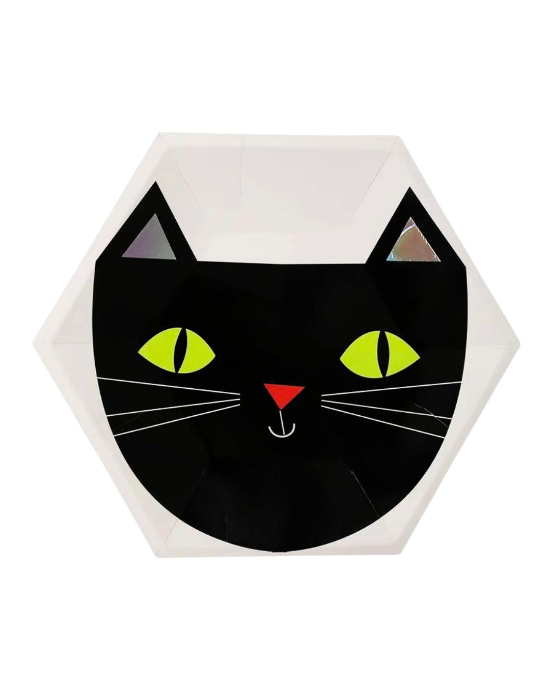 Halloween Cat Themed Plates (Set of 8)