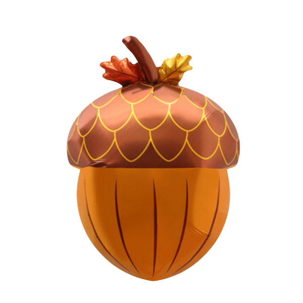 Fall acorn foil balloon