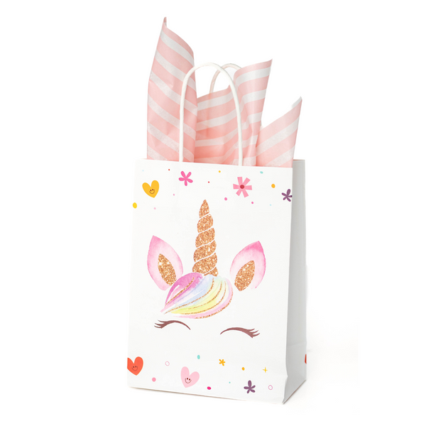 Unicorn Themed Favour Bags (set of 8)