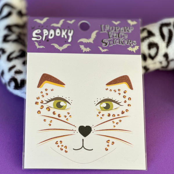 Leopard Face Stickers