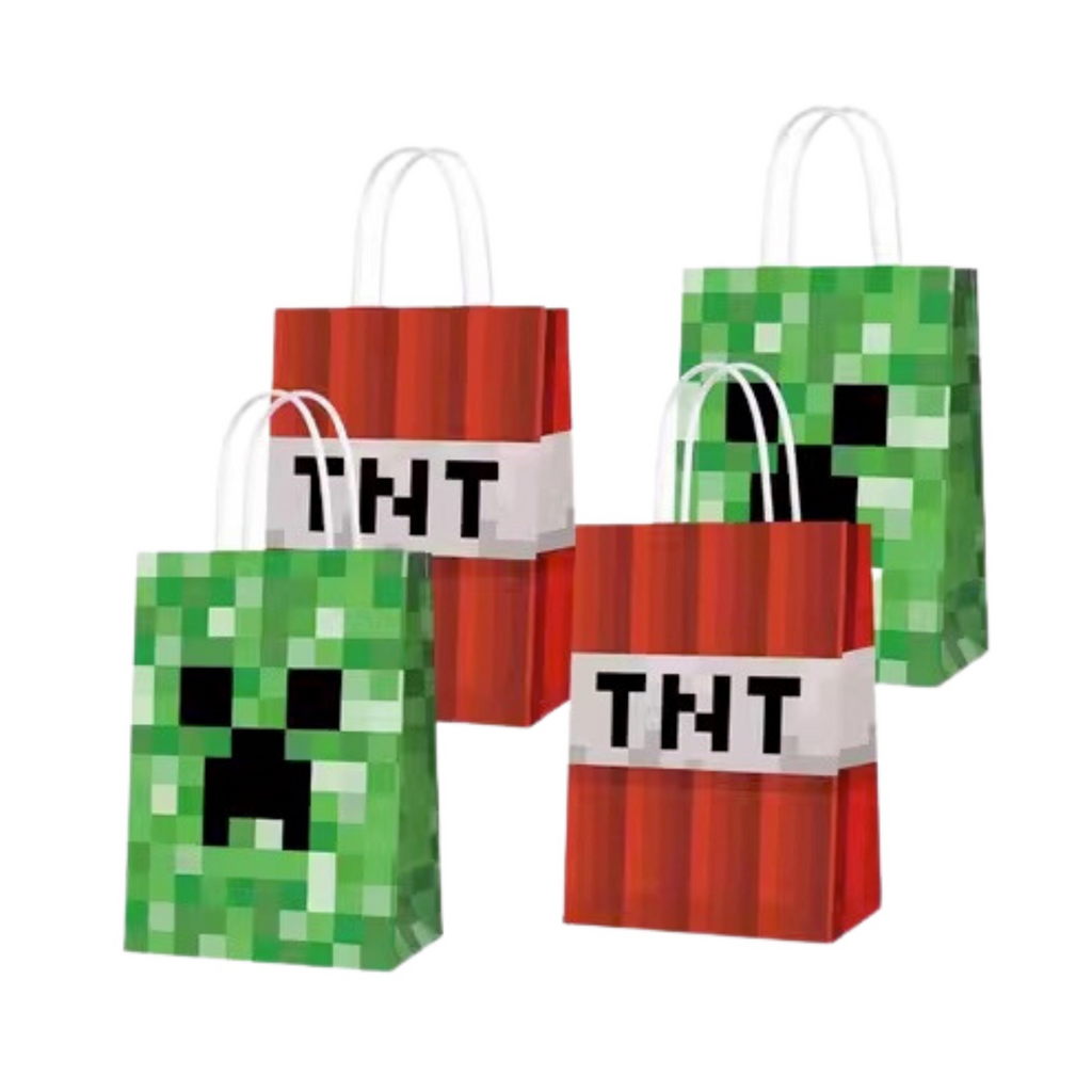 Minecraft Gamer Favour Bags (set of 4) – Boom Boom Party Shop