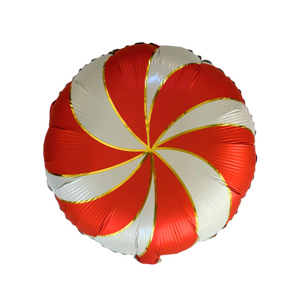 Christmas Candy Foil Balloon, Red