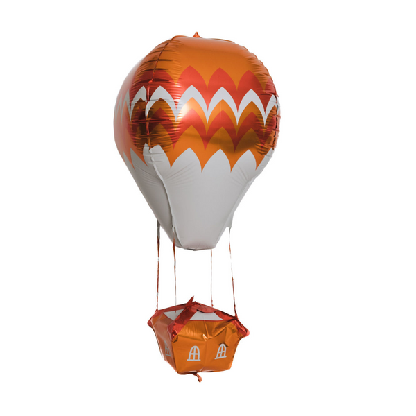 3D Hot Air Foil Balloon, Orange