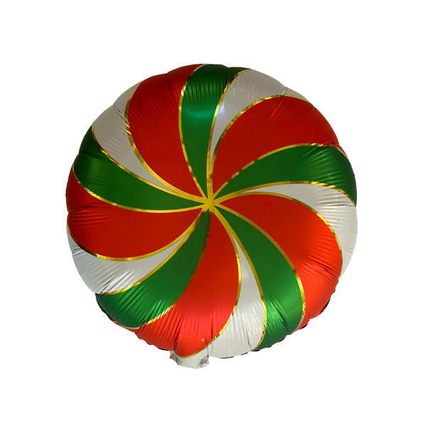 Christmas Candy Foil Balloon, Green