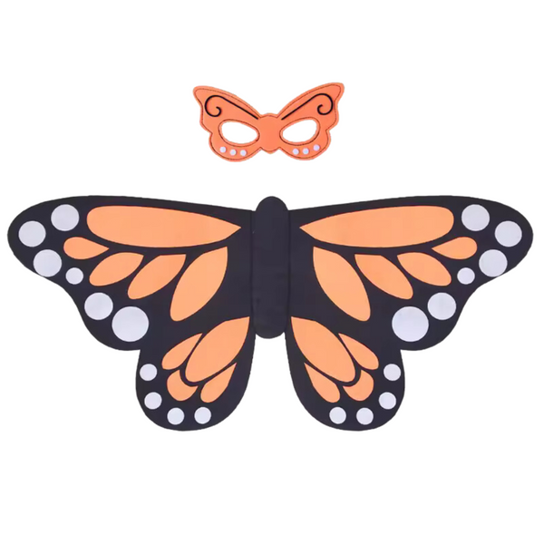 Butterfly Cape Set, Orange