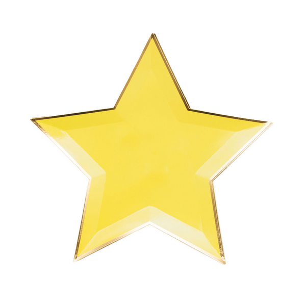 Star Plate, Yellow (set of 8)