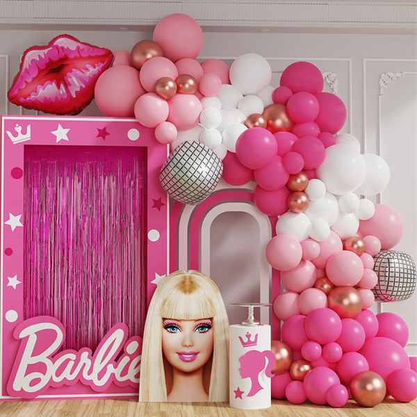 Barbie Themed Balloon Arch